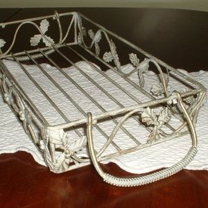 Metal Serving Tray   17 Inches by 8 inches